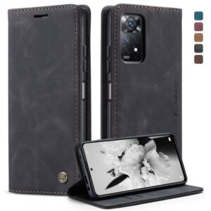 CaseMe Retro Flip Leather Wallet Case For Redmi Note 11 Pro