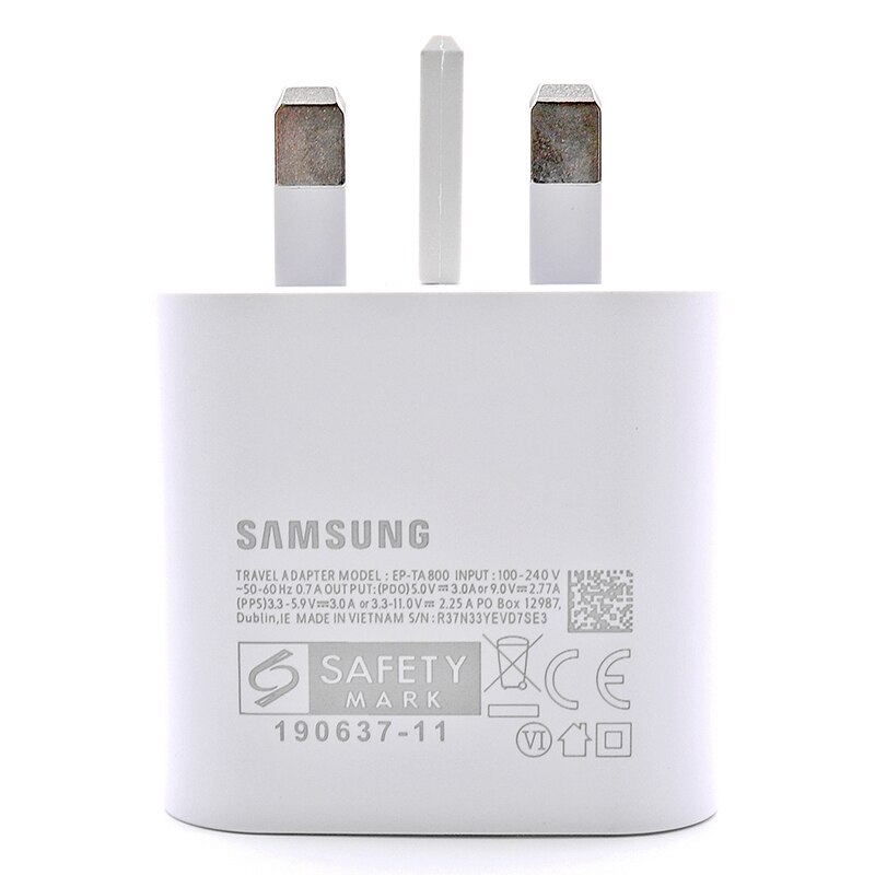 Original Samsung 25W PD Fast Wall Charger With USB Type-C to C Cable - Image 8
