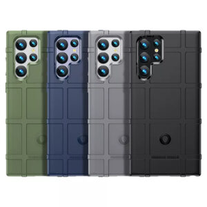 Samsung Galaxy S23 Ultra & S22 Ultra Rugged Shield Shockproof Heavy Duty Military Grade Premium Rubber TPU Case