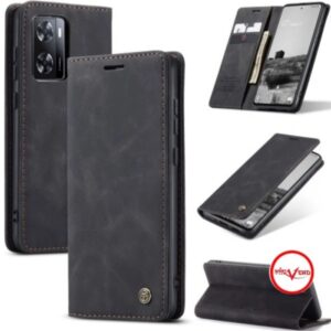 CaseMe Oppo A74/A95 & A57/A77 Retro Matte Soft Flip Leather Wallet Case