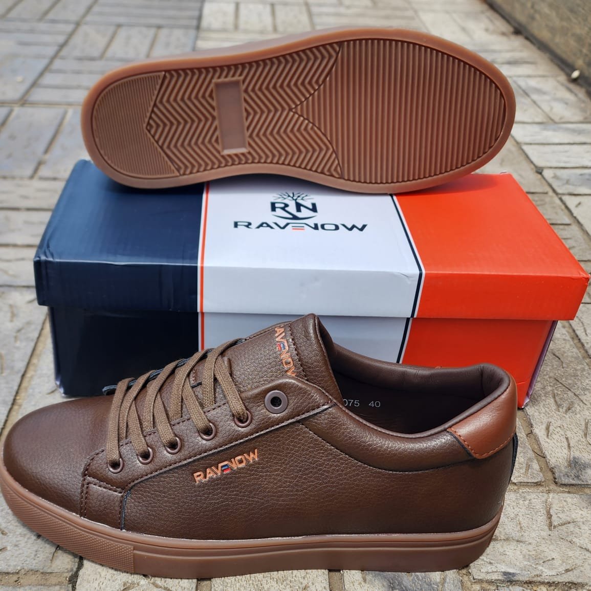 New Classic RAVNOW Urbanflex Comfortable Leather Sneakers - Image 5