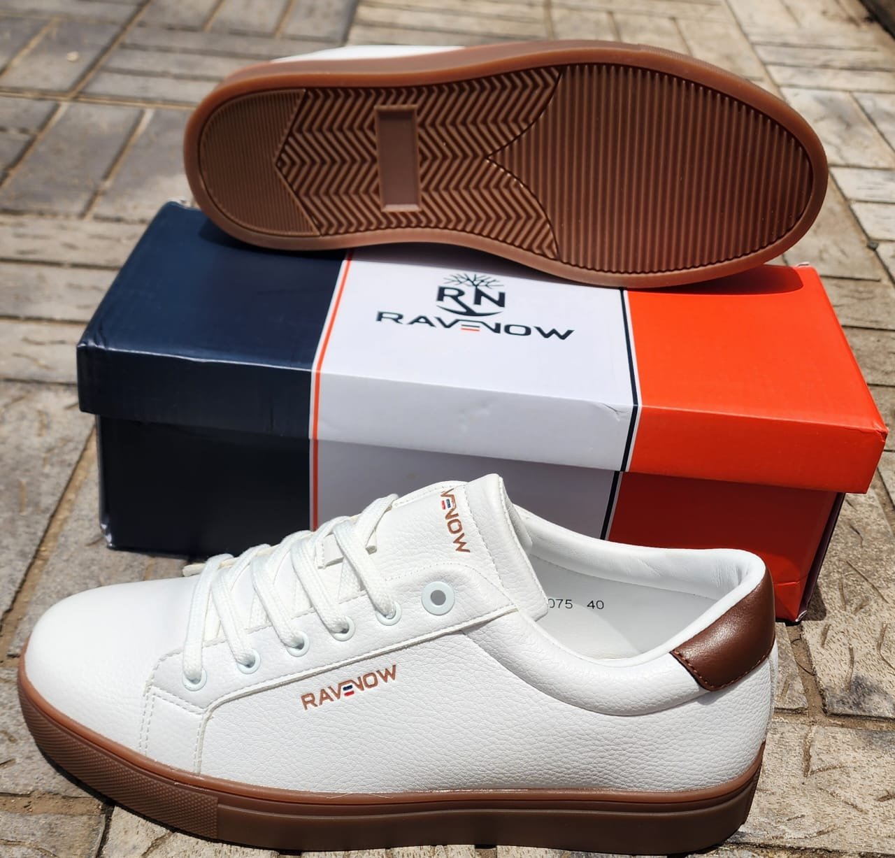 New Classic RAVNOW Urbanflex Comfortable Leather Sneakers - Image 4