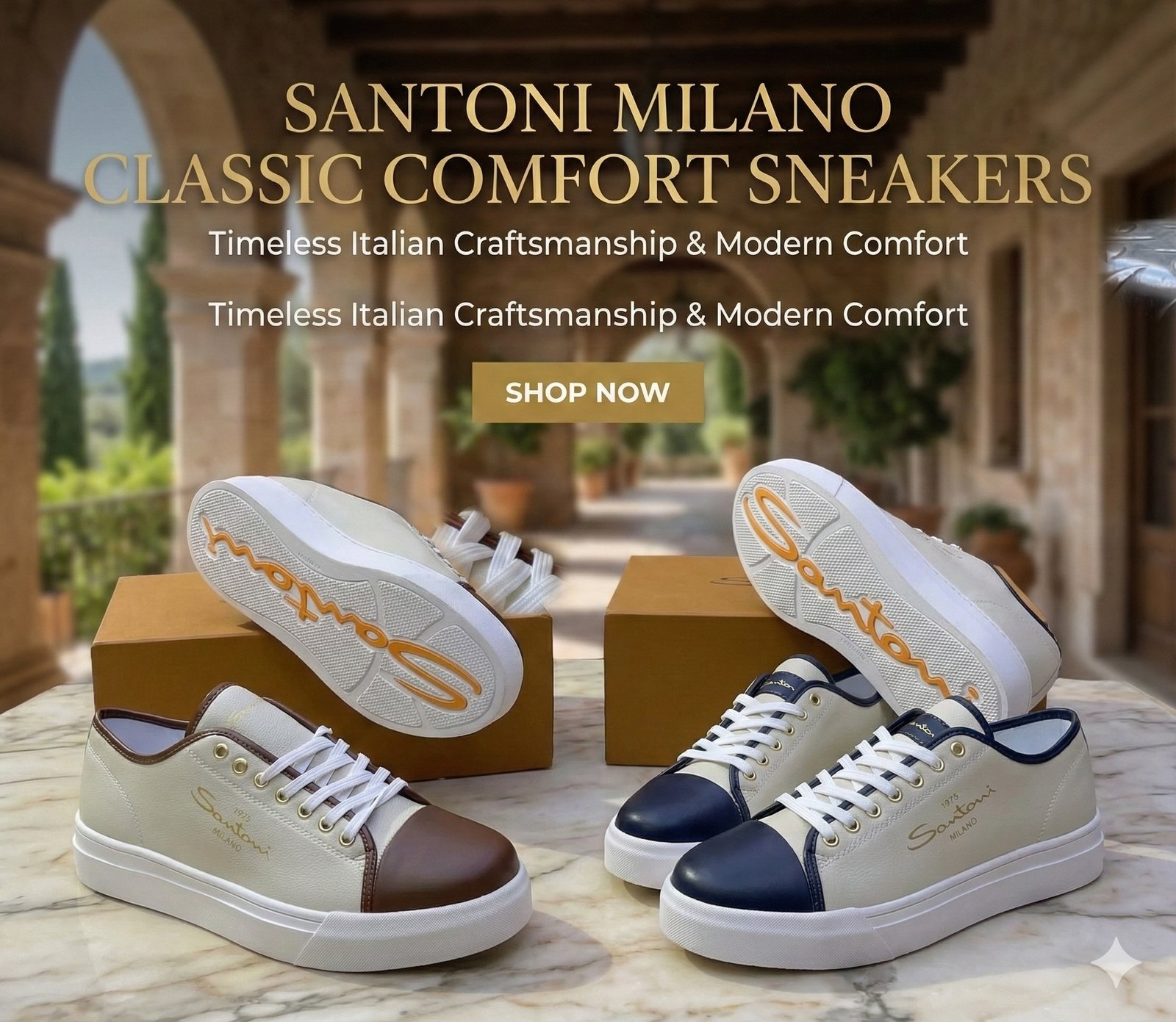 Santoni Milano Classic Comfort Sneakers Shoes - Image 21