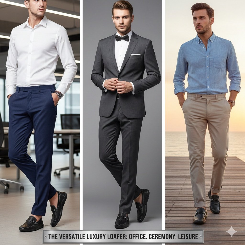 PrimeWalk Lightweight Executive Men Loafers - Image 10