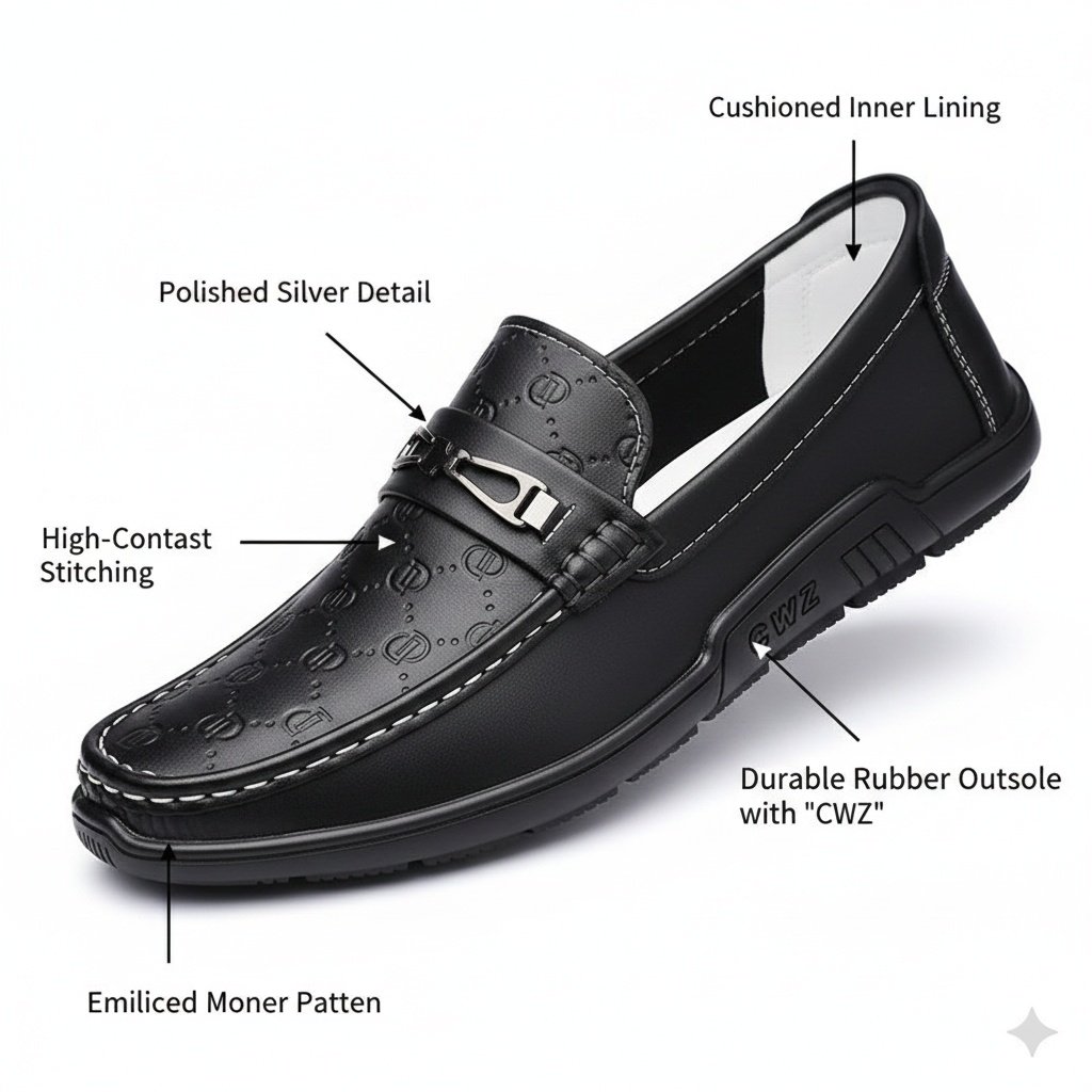 PrimeWalk Lightweight Executive Men Loafers - Image 11