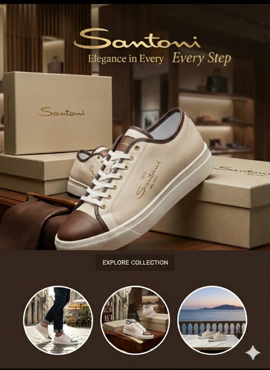 Santoni Milano Classic Comfort Sneakers Shoes - Image 10