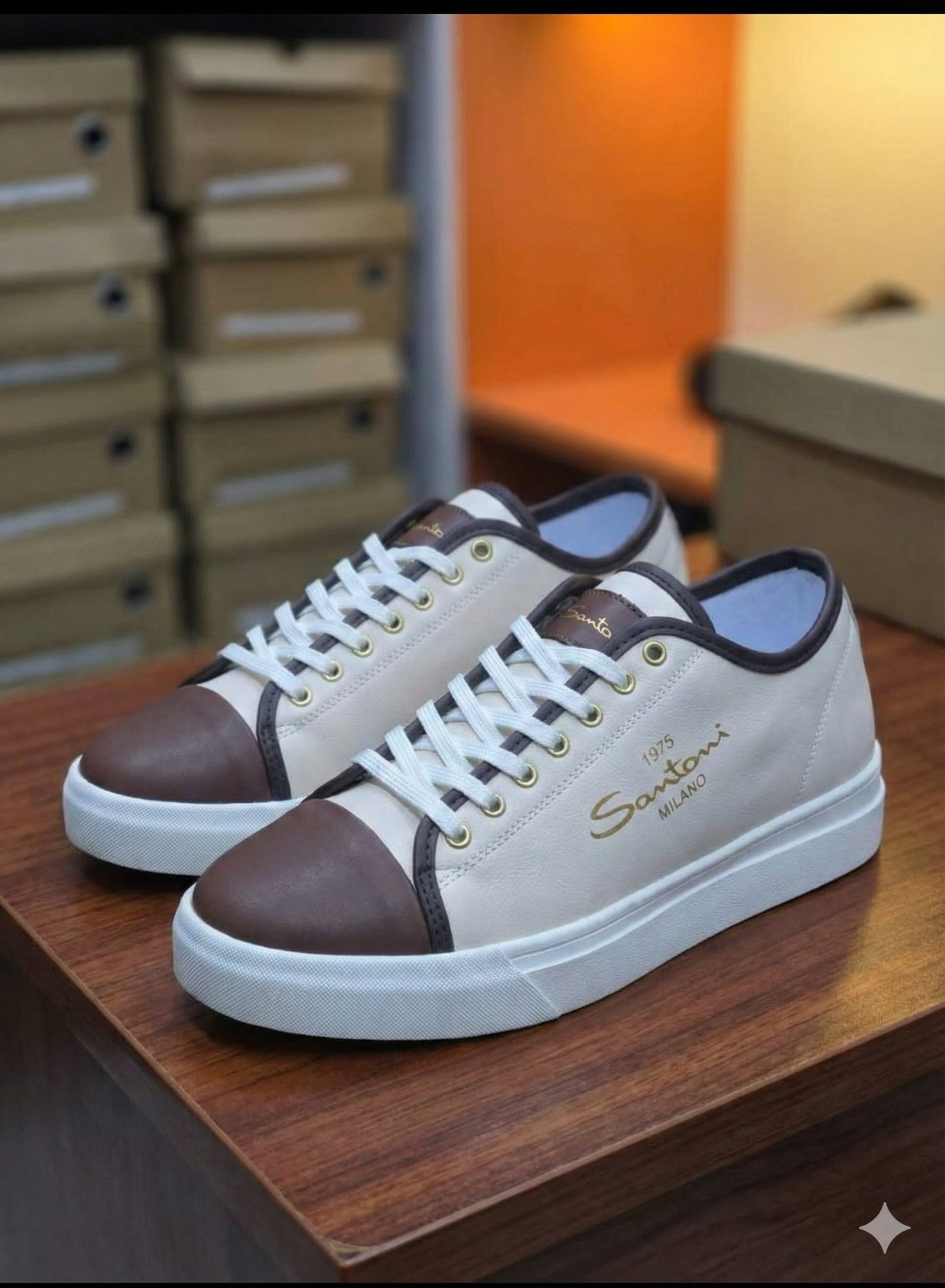 Santoni Milano Classic Comfort Sneakers Shoes