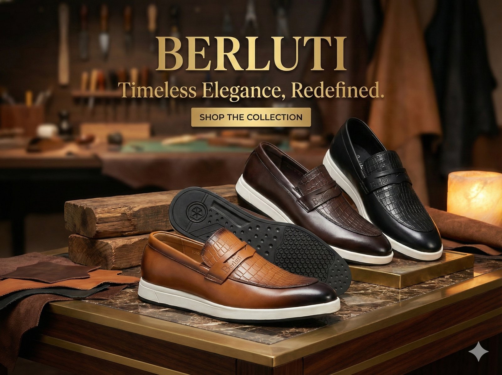 Berluti Signature Slip-On Loafers