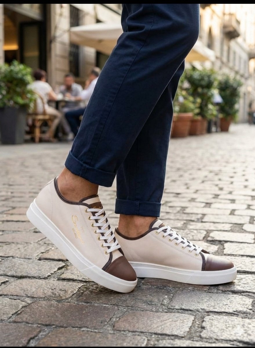 Santoni Milano Classic Comfort Sneakers Shoes - Image 12