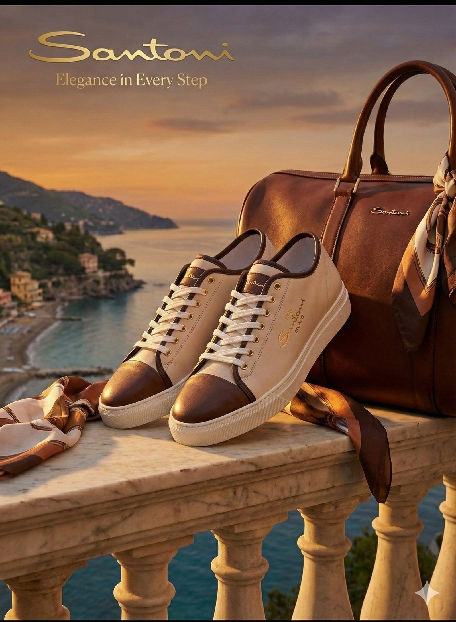 Santoni Milano Classic Comfort Sneakers Shoes - Image 13