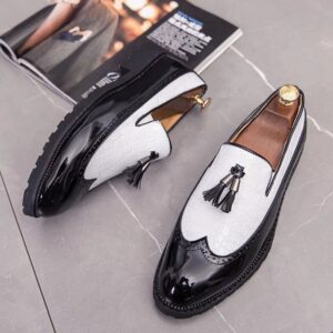 Modern Italian Tassel Loafers | Wetlook Slip-On Luxury