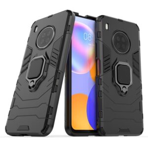 Huawei Y9A Armor Ring Case + 3D Tempered Glass Protector