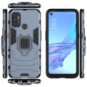 Oppo A53 Armor Heavy Duty Full Body Protection Casing Cover + 3D Full Cover Tempered Glass