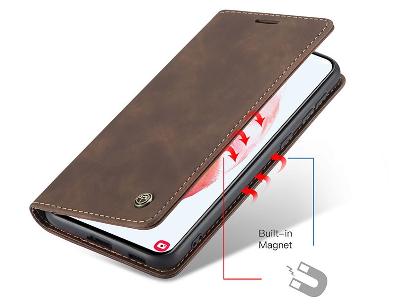 Samsung S21 CaseMe Leather Flip Cover - Image 12