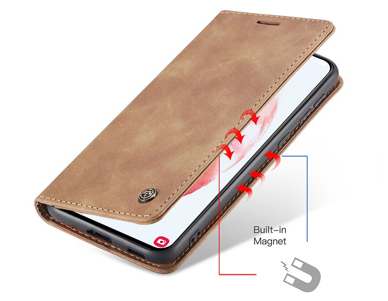 Samsung S21 CaseMe Leather Flip Cover - Image 2