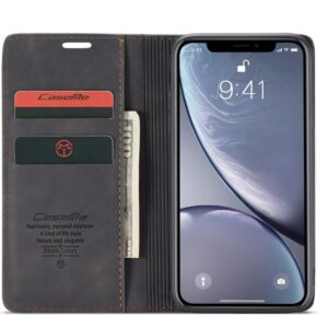 CaseMe Leather Flip Cover for iPhone XR, Xs & Xs Max