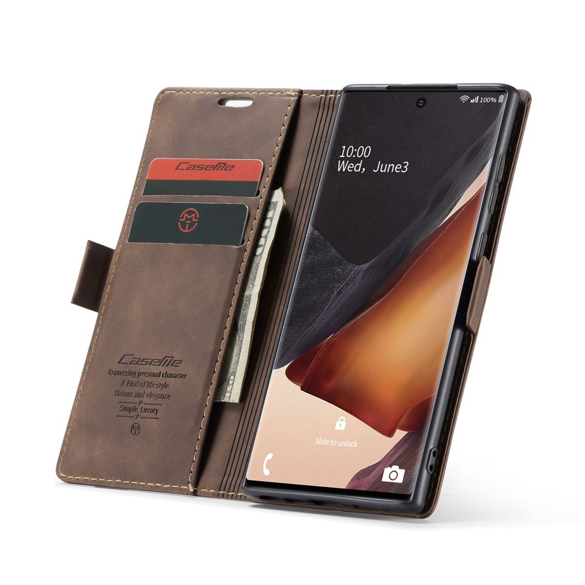 CaseMe leather Flip Case for SamsungĀ Galaxy Note 20 Ultra - Image 8