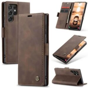 Samsung Galaxy S22 Ultra CaseMe Leather Flip Case