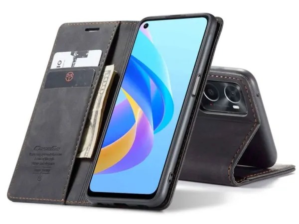 Oppo A76/A96 CaseMe leather Flip Cover - Image 2