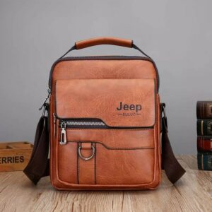 Jeep Buluo Luxury Men Crossbody Business Large Capacity Shoulder Bag