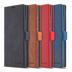 Oppo Reno Reno12 5G & Reno 12F 5G Soft Slim Folio Retro Flip Leather Wallet Case with 2 Cards Slot