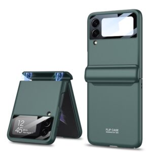 GKK 360 Hinge All Inclusive Shell for Samsung Galaxy Z Flip3&4 Case Magnetic Ultra Thin Hard Case