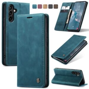 New CaseMe Samsung Galaxy A14, A15/A24/A25, A34, A54 & A35/A55 Soft Slim Folio Retro Flip Leather Wallet Case with 2 Cards Slot