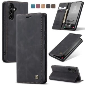 New CaseMe Samsung Galaxy A06,A14,A15/A24/A25,A16 A34 & A35/A55 Soft Slim Folio Retro Flip Leather Wallet Case with 2 Cards Slot