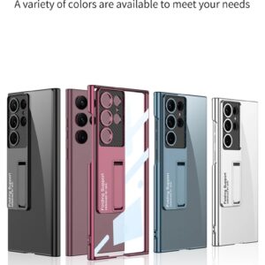 Luxury Electroplated GKK Phantom Bracket PC Vacuum Plating Ultra Thin Anti-fingerprint Case For Samsung Galaxy S23 Ultra & S24 Ultra