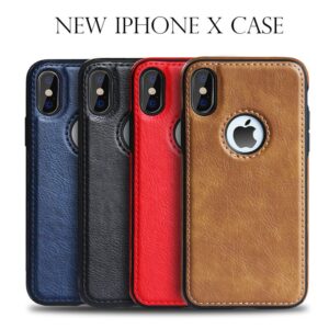 Upgraded Luxury Premium Retro Leather Back Cover For iPhone