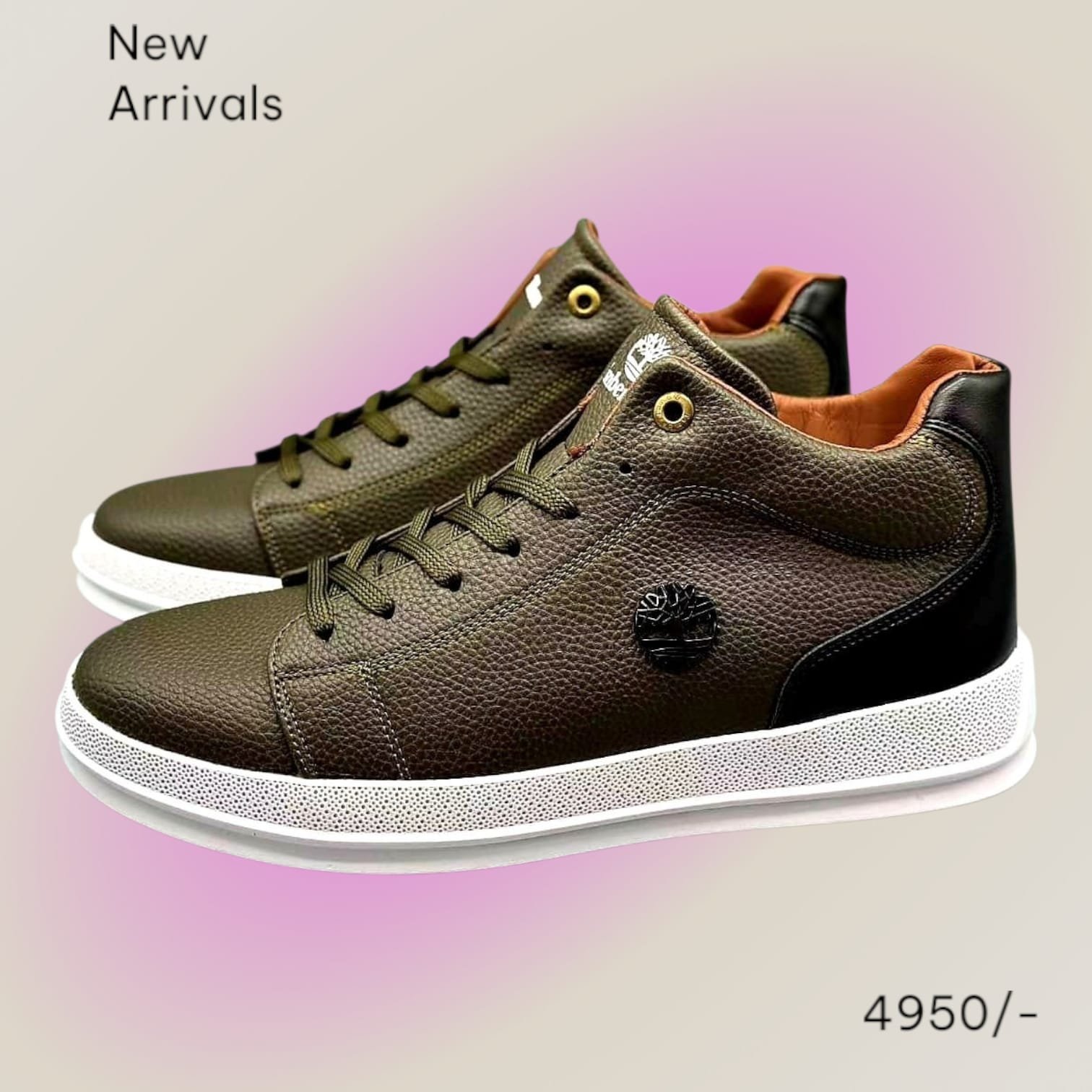 New Trendy Timberland Smart Casuals Low Cut Comfortable Leather Canvas Sneakers - Image 14