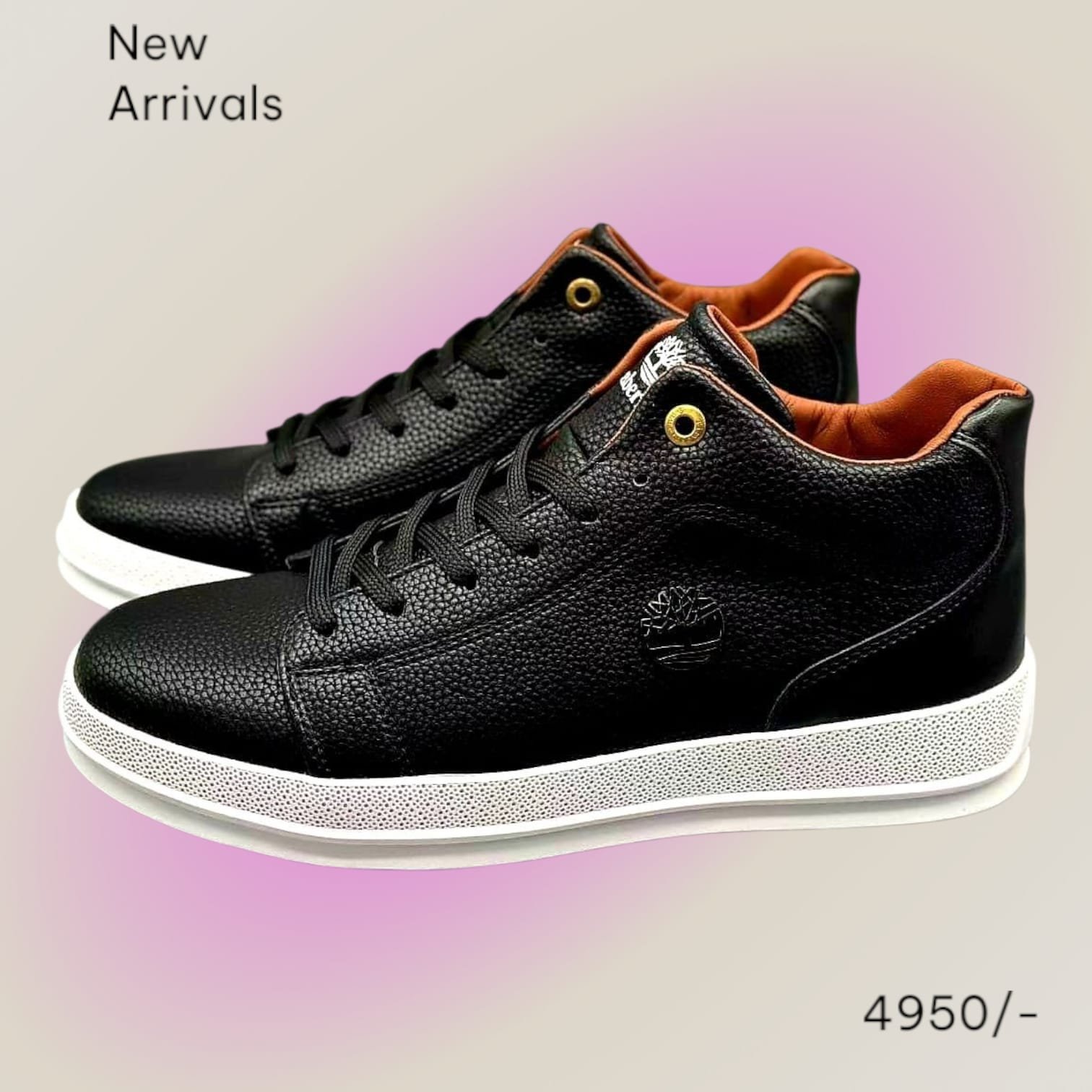 New Trendy Timberland Smart Casuals Low Cut Comfortable Leather Canvas Sneakers - Image 12