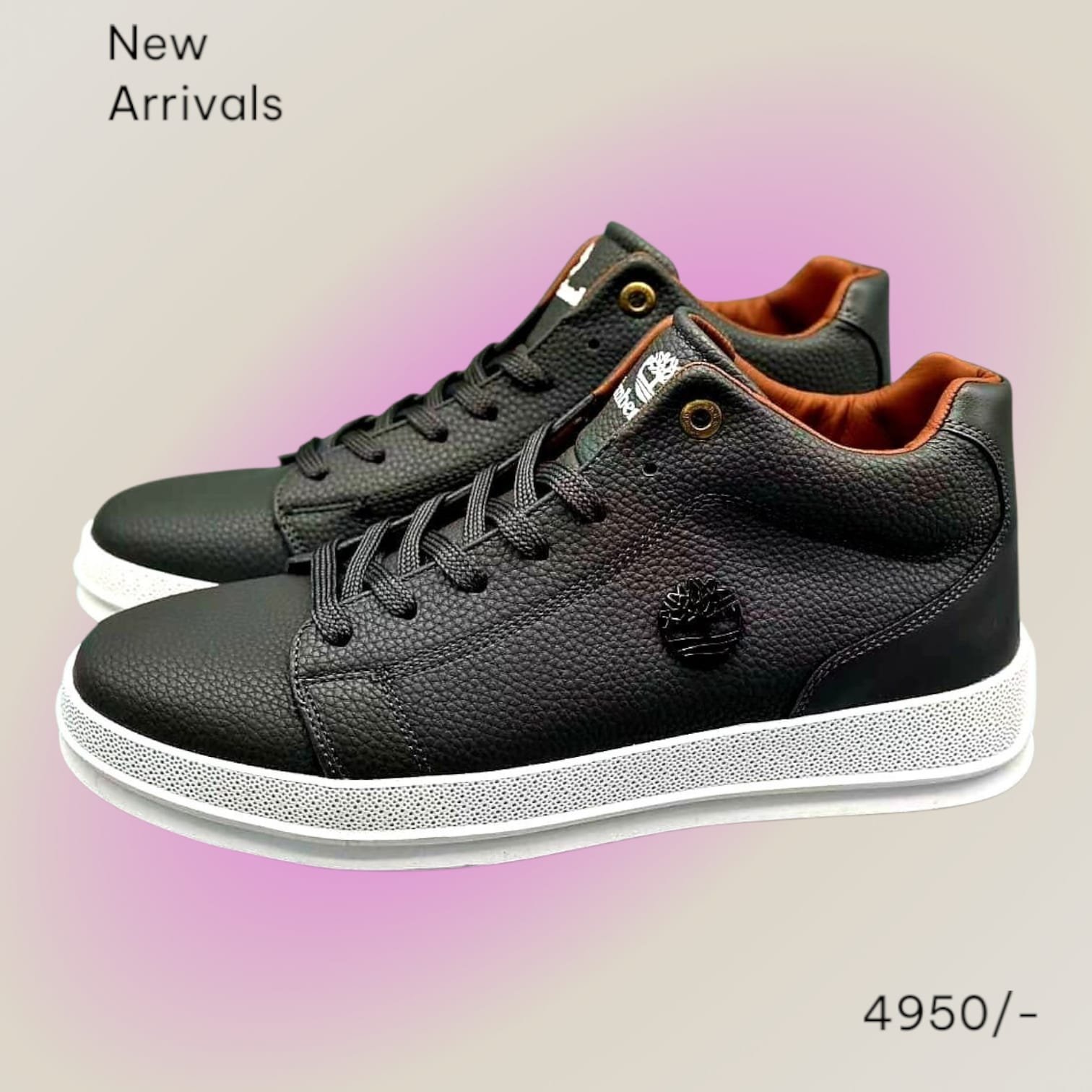 New Trendy Timberland Smart Casuals Low Cut Comfortable Leather Canvas Sneakers - Image 11