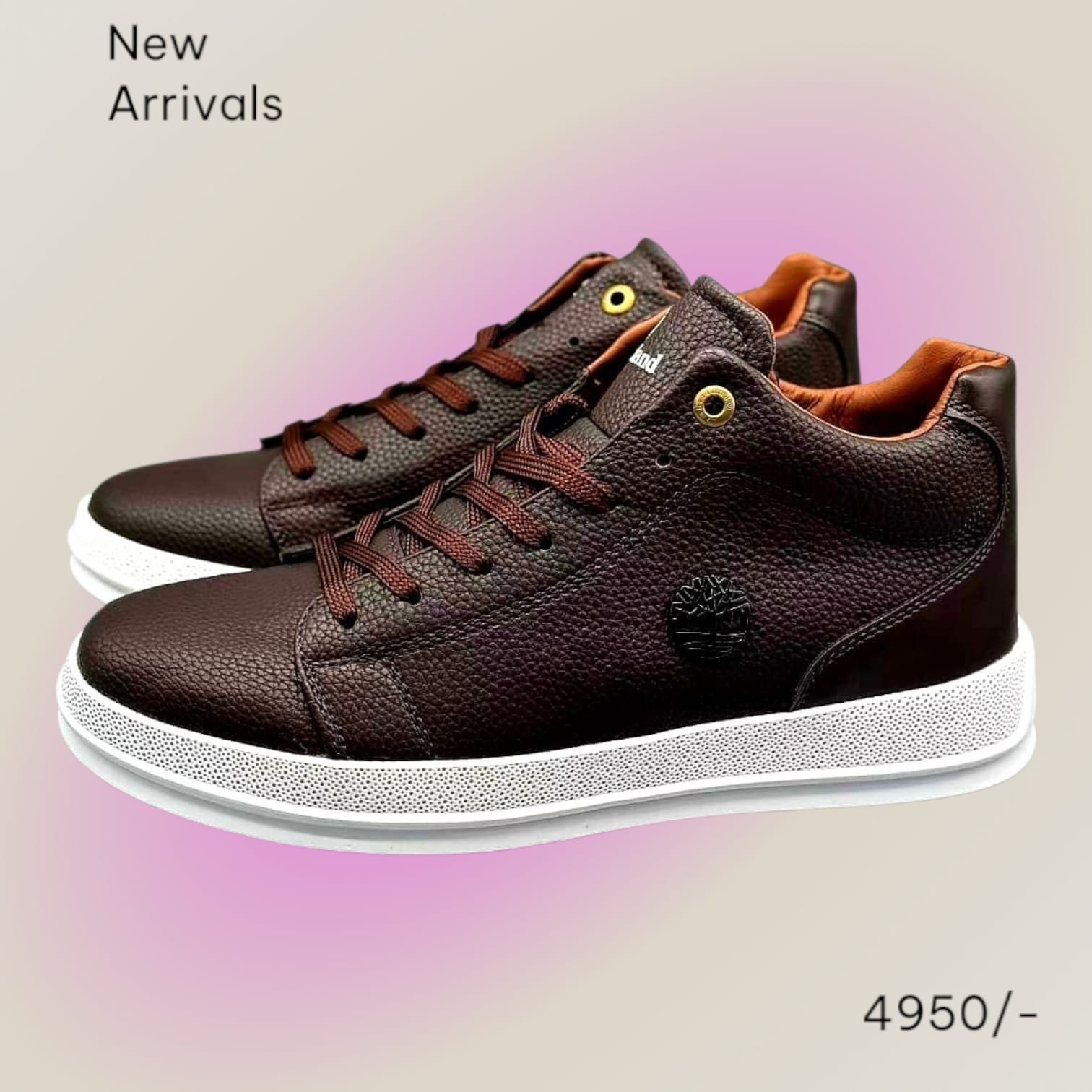 New Trendy Timberland Smart Casuals Low Cut Comfortable Leather Canvas Sneakers - Image 10