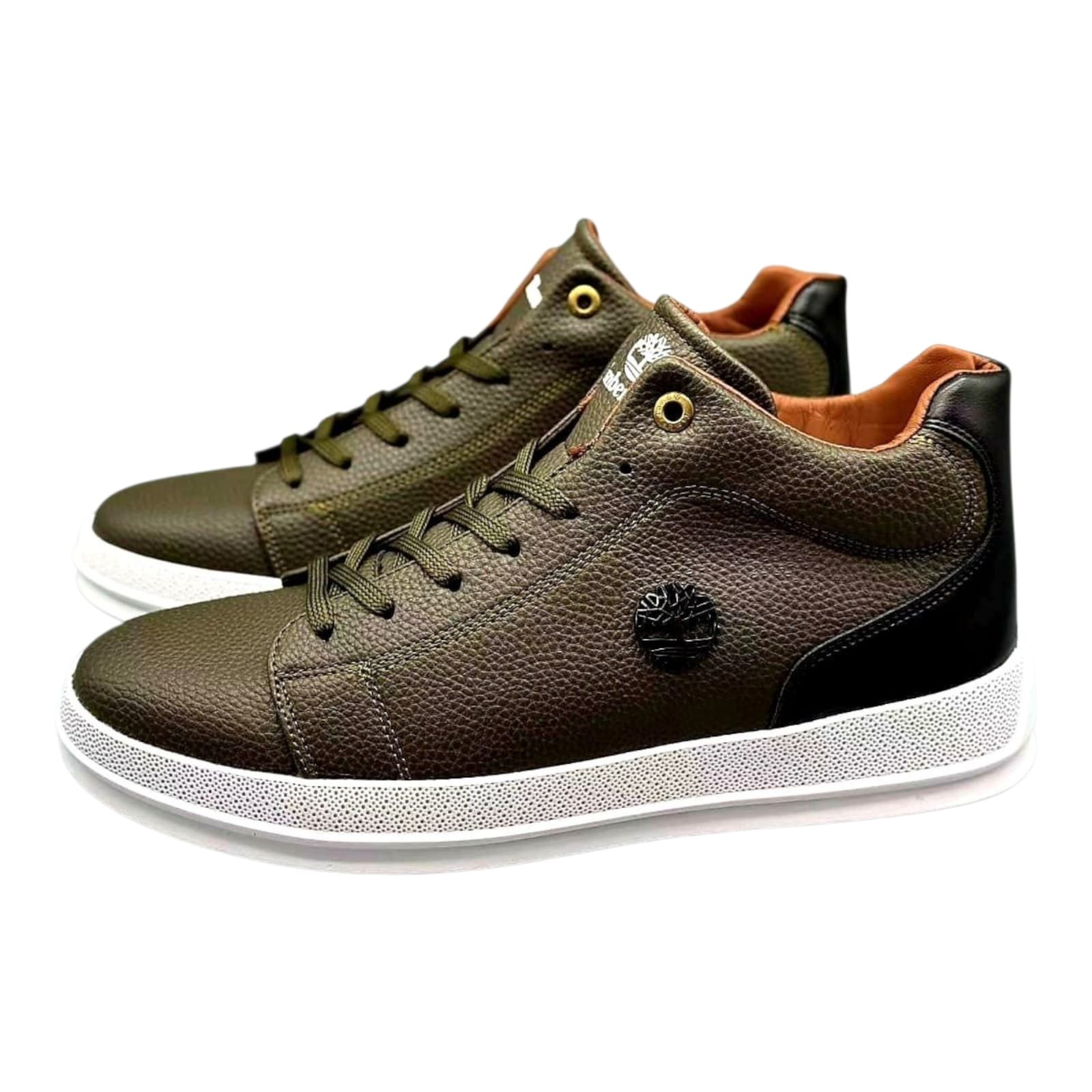 New Trendy Timberland Smart Casuals Low Cut Comfortable Leather Canvas Sneakers - Image 7