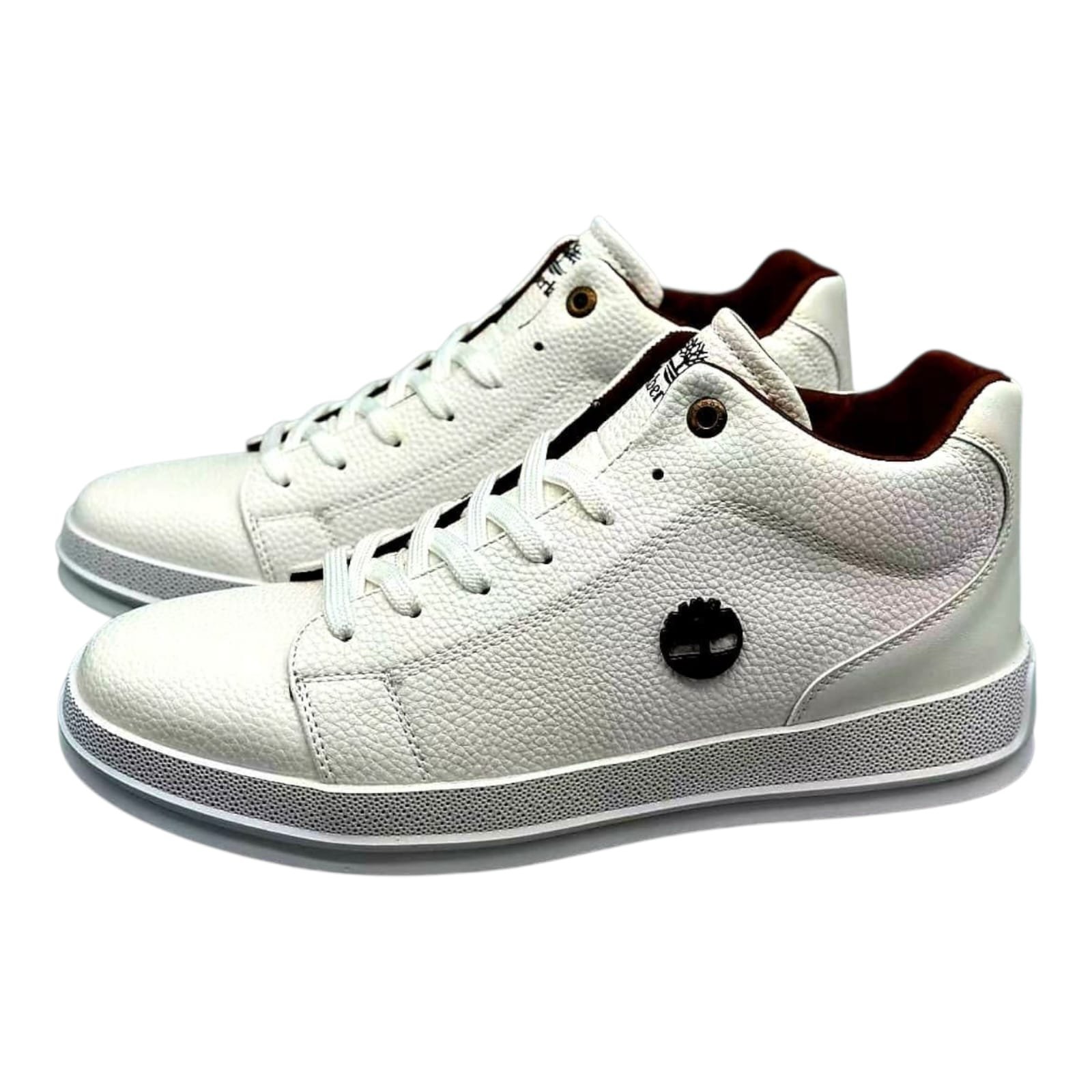 New Trendy Timberland Smart Casuals Low Cut Comfortable Leather Canvas Sneakers - Image 6
