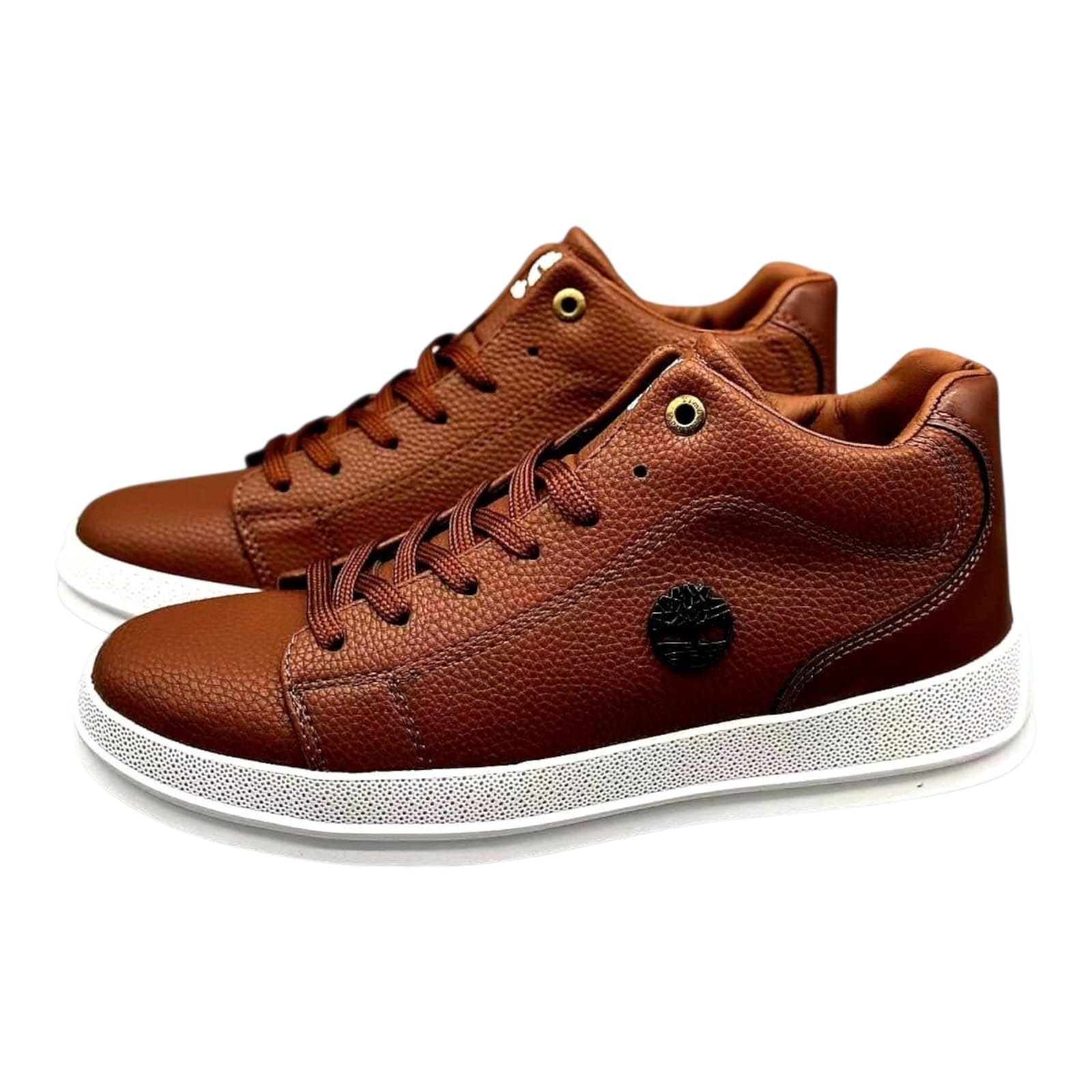 New Trendy Timberland Smart Casuals Low Cut Comfortable Leather Canvas Sneakers - Image 4