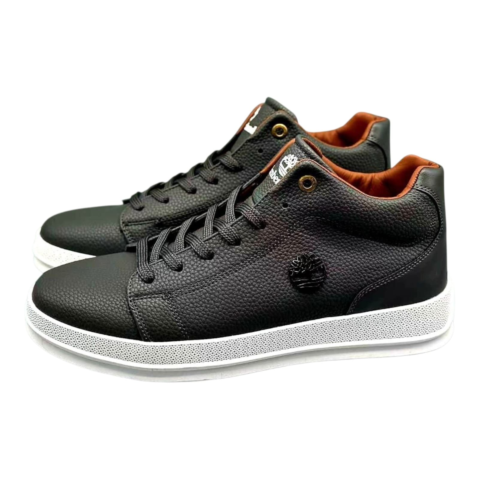 New Trendy Timberland Smart Casuals Low Cut Comfortable Leather Canvas Sneakers - Image 3