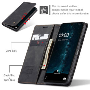 2 New CaseMe Samsung Galaxy S and Note Series Soft Slim Folio Retro Flip Leather Wallet Case with 2 Cards Slot