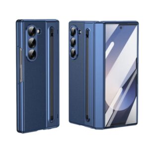 Luxury Retro Leather Magnetic Foldable Case For Samsung Galaxy Z Fold3 / Fold4 / Fold5 / Fold6